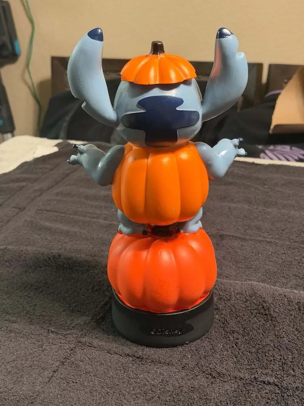 Disney Stitch in Pumpkin Costume Halloween Resin Figure Statue